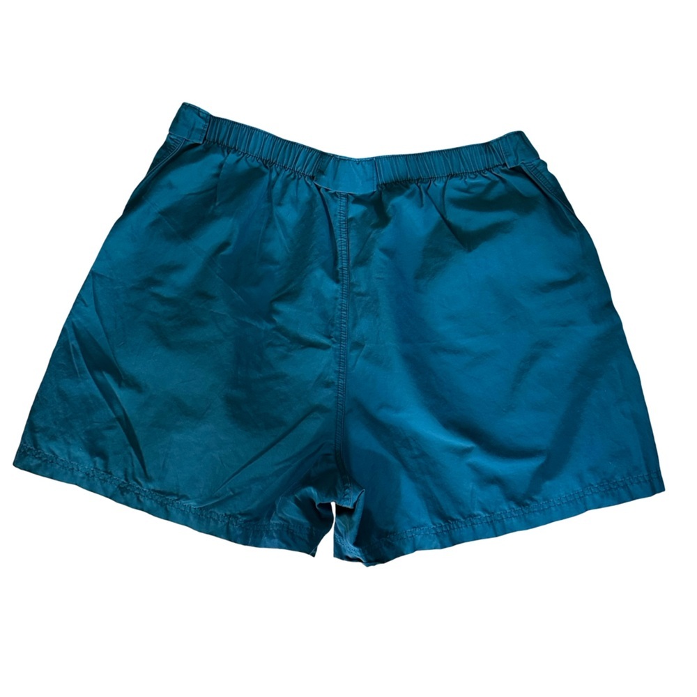 LL Bean Women’s Teal Cotton-Nylon Dock Shorts Teal Zippered Pockets XL - Picture 2 of 4